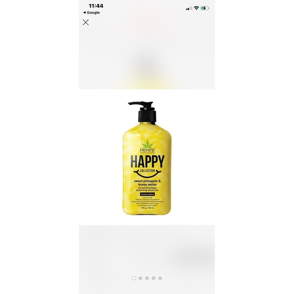 Hempz Happy Collection Sweet Pineapple & Honey Melon Body Moisturizer 17oz NEW